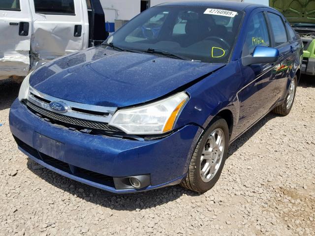 1FAHP36N29W259432 - 2009 FORD FOCUS SES BLUE photo 2