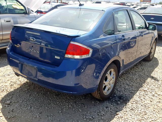 1FAHP36N29W259432 - 2009 FORD FOCUS SES BLUE photo 4