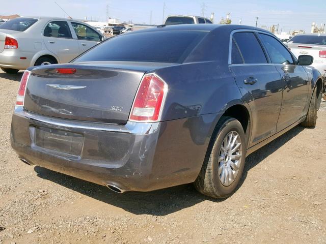 2C3CCAAG8EH378788 - 2014 CHRYSLER 300 GRAY photo 4