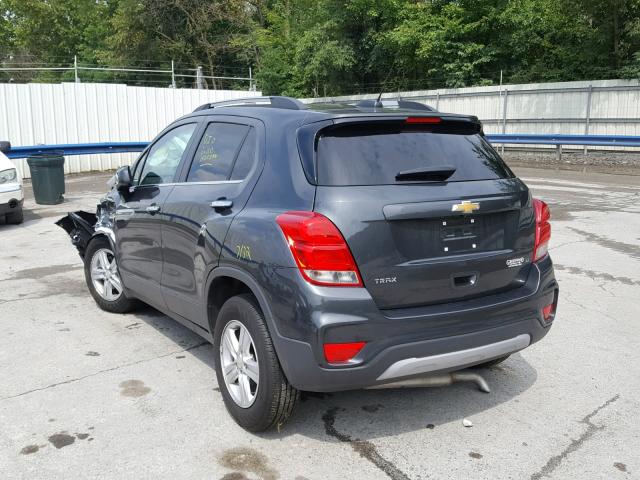 3GNCJLSB5HL286718 - 2017 CHEVROLET TRAX 1LT GRAY photo 3