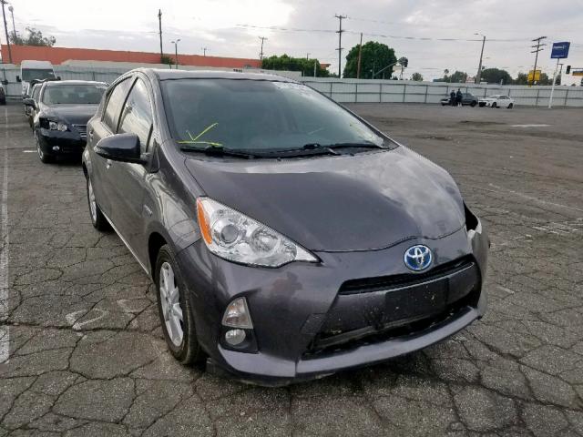 JTDKDTB38D1550102 - 2013 TOYOTA PRIUS C CHARCOAL photo 1