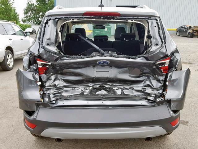 1FMCU9J96KUC32399 - 2019 FORD ESCAPE TIT GRAY photo 9