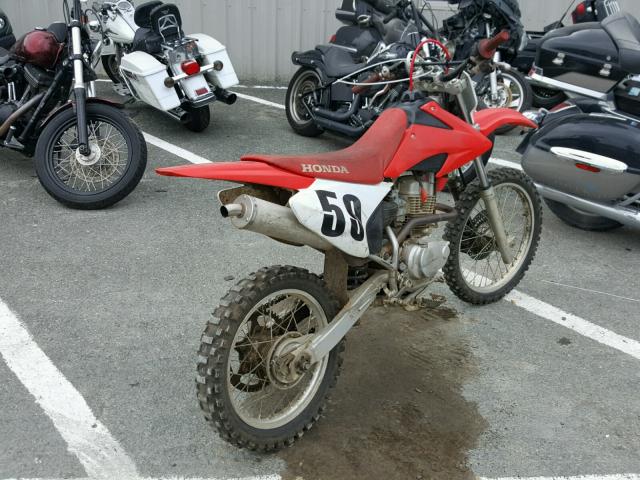 9C2KE0210CR100089 - 2012 HONDA CRF150 F RED photo 4