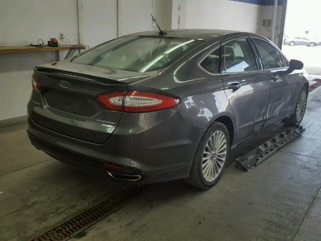 3FA6P0K95GR150591 - 2016 FORD FUSION TIT GRAY photo 4