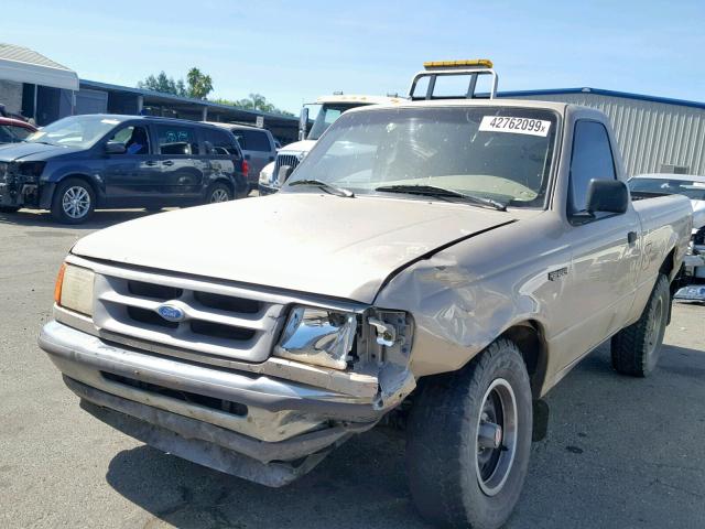 1FTCR10A6VTA44284 - 1997 FORD RANGER GOLD photo 2
