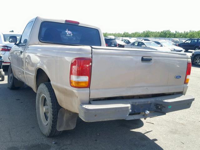 1FTCR10A6VTA44284 - 1997 FORD RANGER GOLD photo 3