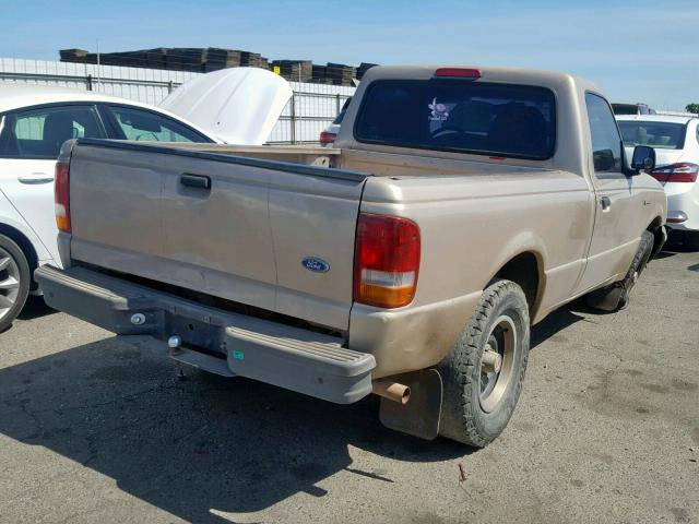 1FTCR10A6VTA44284 - 1997 FORD RANGER GOLD photo 4