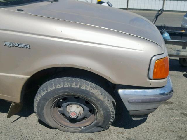 1FTCR10A6VTA44284 - 1997 FORD RANGER GOLD photo 9