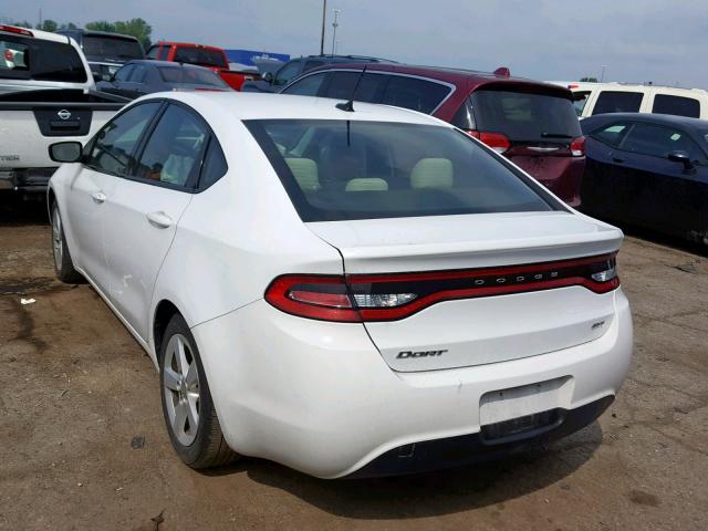 1C3CDFBB8GD667697 - 2016 DODGE DART SXT WHITE photo 3