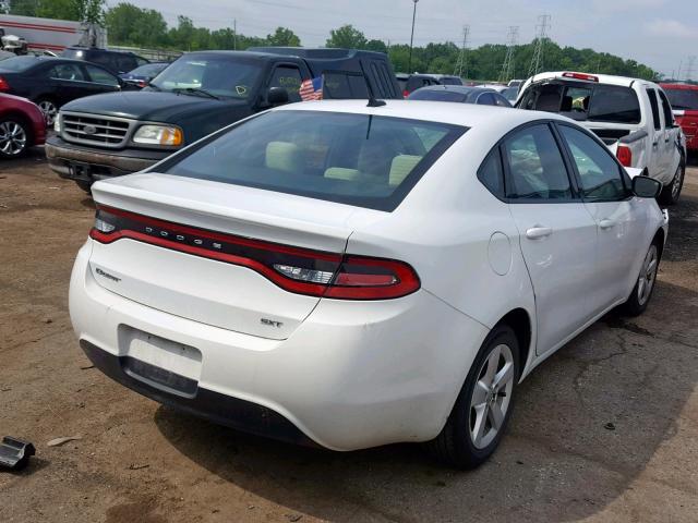 1C3CDFBB8GD667697 - 2016 DODGE DART SXT WHITE photo 4