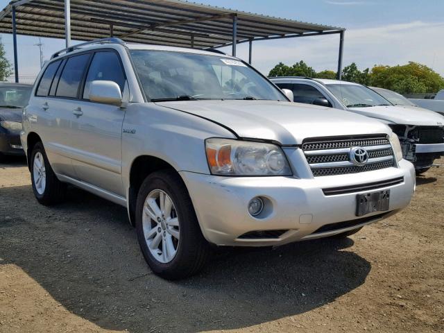 JTEDW21A160014853 - 2006 TOYOTA HIGHLANDER SILVER photo 1