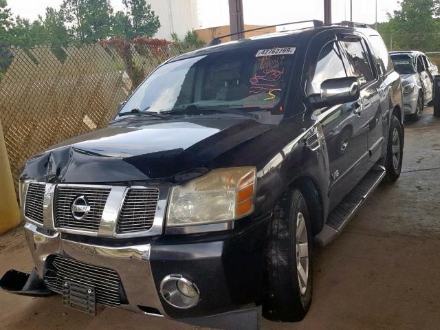 5N1AA08A76N741705 - 2006 NISSAN ARMADA SE BLUE photo 2