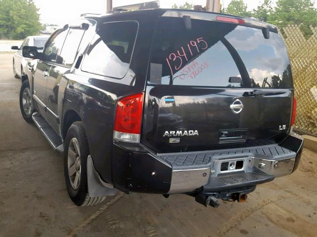 5N1AA08A76N741705 - 2006 NISSAN ARMADA SE BLUE photo 3