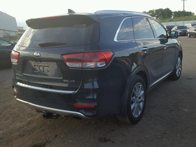 5XYPKDA56GG006691 - 2016 KIA SORENTO SX BLACK photo 4