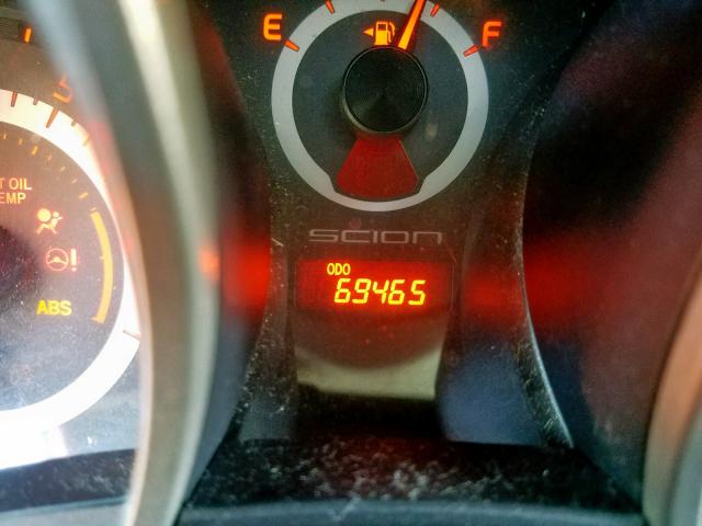 JTKJF5C74D3065844 - 2013 TOYOTA SCION TC გრაფიტი ფოტო 8
