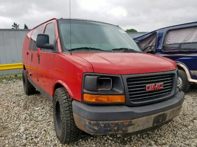 1GTHG35U331176485 - 2003 GMC SAVANA G35 RED photo 1