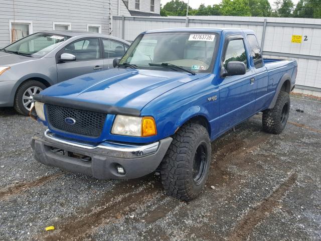 1FTZR15E01TA33944 - 2001 FORD RANGER SUP BLUE photo 2