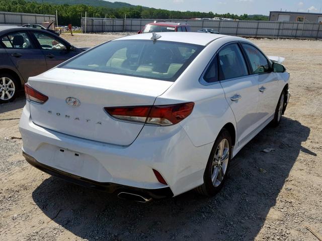 5NPE34AF9KH746234 - 2019 HYUNDAI SONATA LIM WHITE photo 4