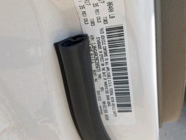 1J8HG48K28C205673 - 2008 JEEP COMMANDER WHITE photo 10