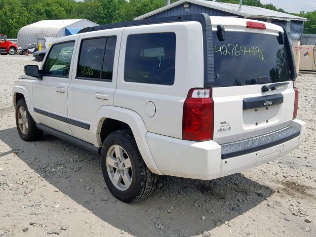 1J8HG48K28C205673 - 2008 JEEP COMMANDER WHITE photo 3