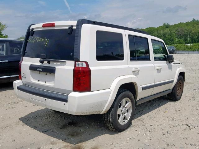 1J8HG48K28C205673 - 2008 JEEP COMMANDER WHITE photo 4