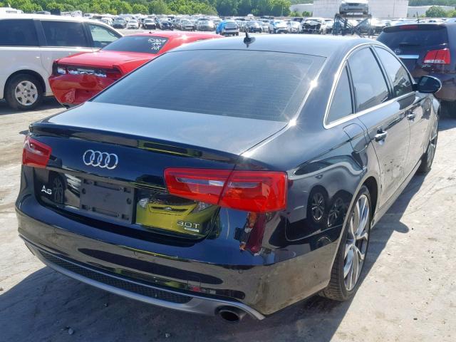 WAUHGAFC1DN146631 - 2013 AUDI A6 PRESTIG BLACK photo 4