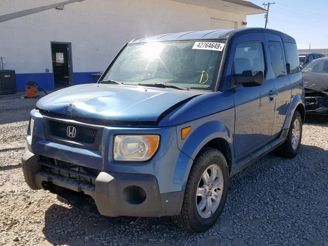 5J6YH18776L000551 - 2006 HONDA ELEMENT EX BLUE photo 2