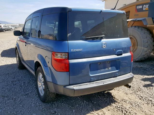 5J6YH18776L000551 - 2006 HONDA ELEMENT EX BLUE photo 3