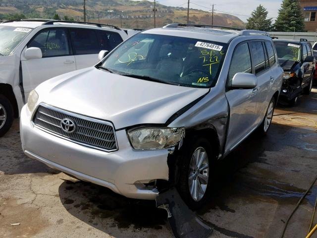 JTEEW44A382006918 - 2008 TOYOTA HIGHLANDER SILVER photo 2