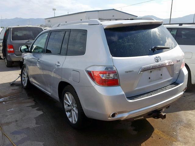 JTEEW44A382006918 - 2008 TOYOTA HIGHLANDER SILVER photo 3