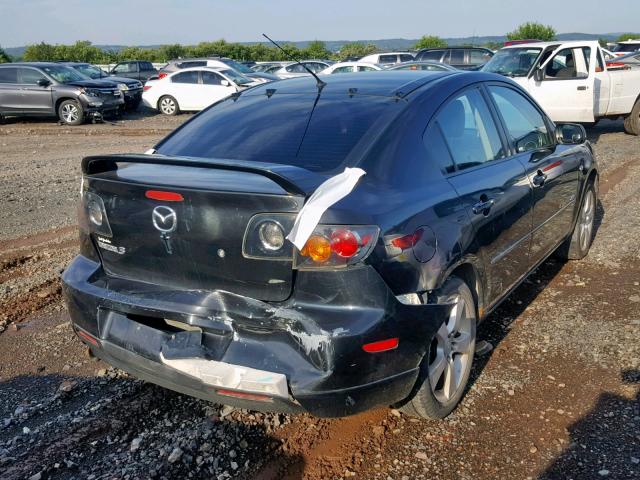 JM1BK323861531395 - 2006 MAZDA 3 S BLACK photo 4