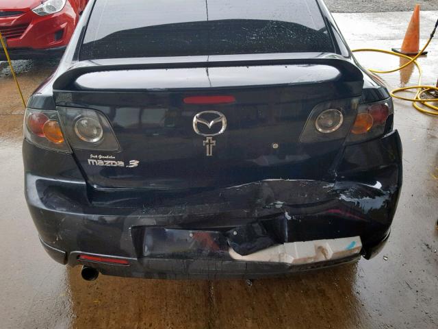 JM1BK323861531395 - 2006 MAZDA 3 S BLACK photo 9