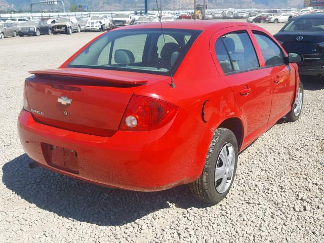 1G1AL55F177363603 - 2007 CHEVROLET COBALT LT RED photo 4