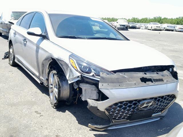 5NPE34AFXJH697186 - 2018 HYUNDAI SONATA SPO SILVER photo 1