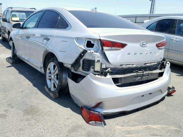 5NPE34AFXJH697186 - 2018 HYUNDAI SONATA SPO SILVER photo 3