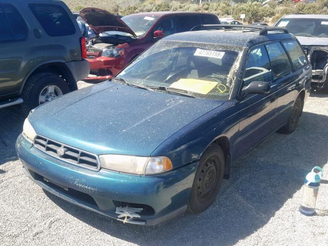 4S3BK4254X7312794 - 1999 SUBARU LEGACY BRI GREEN photo 2