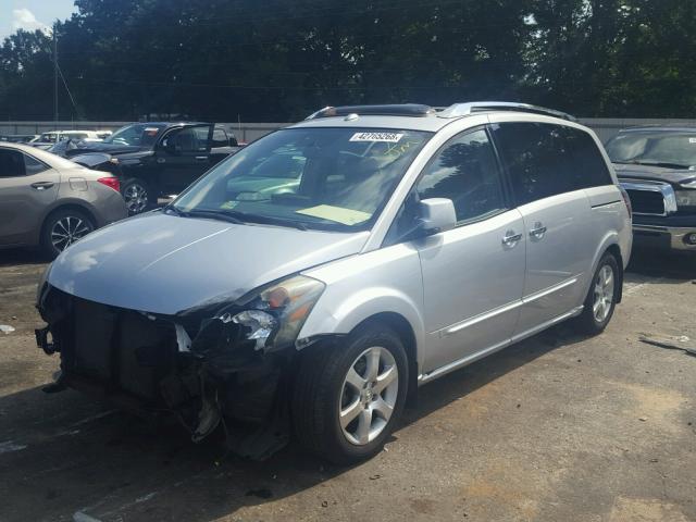 5N1BV28U67N141497 - 2007 NISSAN QUEST S SILVER photo 2