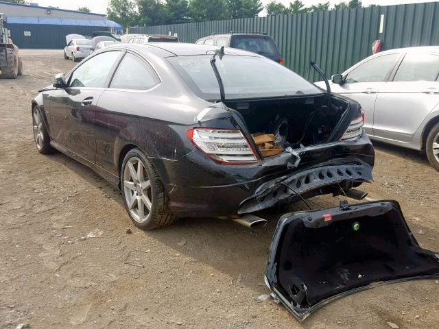 WDDGJ8JB4CF888009 - 2012 MERCEDES-BENZ C 350 4MAT BLACK photo 3