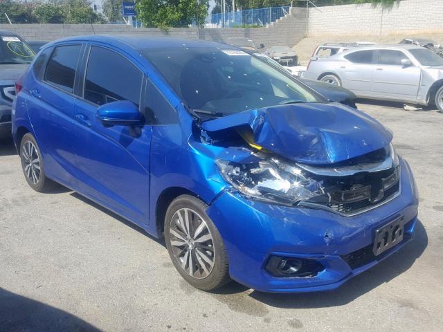 3HGGK5H89JM704830 - 2018 HONDA FIT EX BLUE photo 1