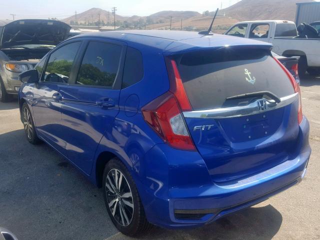 3HGGK5H89JM704830 - 2018 HONDA FIT EX BLUE photo 3