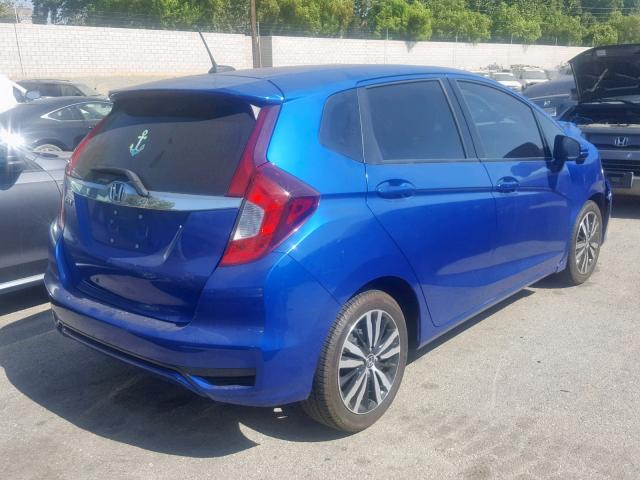 3HGGK5H89JM704830 - 2018 HONDA FIT EX BLUE photo 4