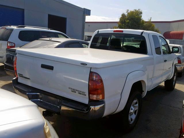 5TETU62N15Z141874 - 2005 TOYOTA TACOMA PRE WHITE photo 4