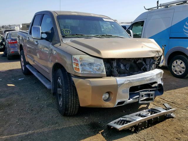 1N6AA07A34N582407 - 2004 NISSAN TITAN XE GOLD photo 1