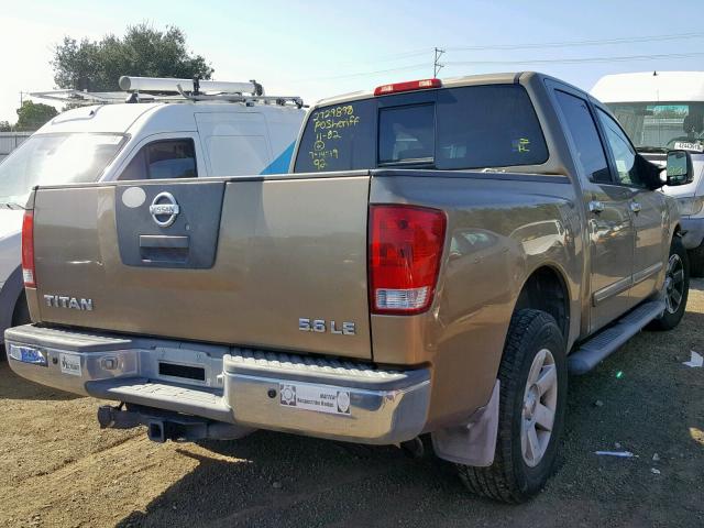 1N6AA07A34N582407 - 2004 NISSAN TITAN XE GOLD photo 4