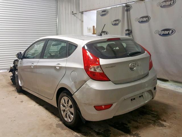 KMHCT5AE1FU222524 - 2015 HYUNDAI ACCENT GS SILVER photo 3