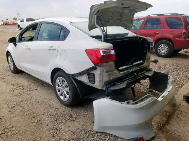 KNADM4A32H6025218 - 2017 KIA RIO LX WHITE photo 3