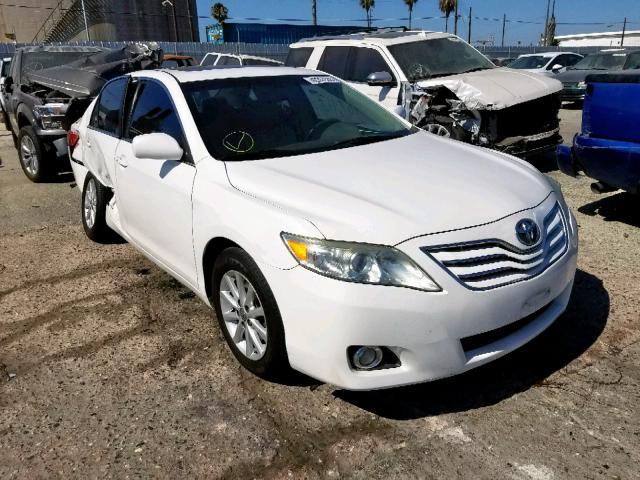 4T1BK3EK4AU605143 - 2010 TOYOTA CAMRY SE WHITE photo 1