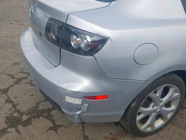 JM1BK323X71654861 - 2007 MAZDA 3 S SILVER photo 9