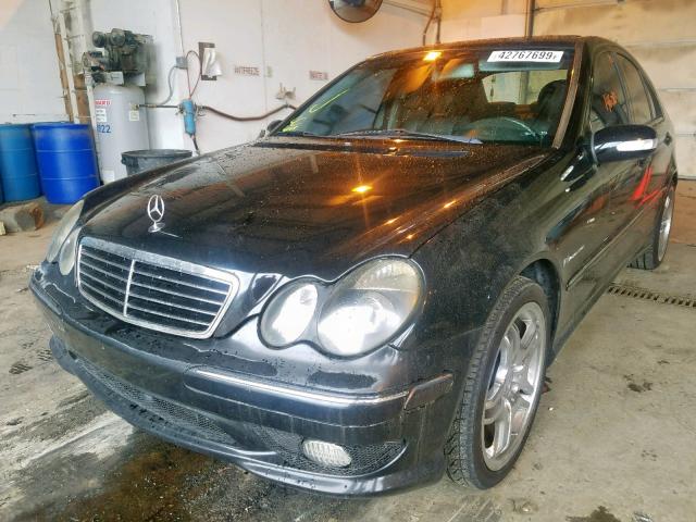 WDBRF65JX2F224062 - 2002 MERCEDES-BENZ C 32 AMG K BLACK photo 2