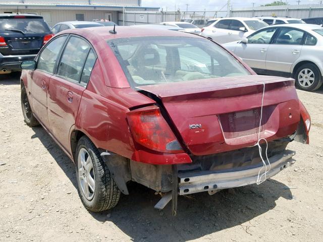 1G8AJ55F37Z193322 - 2007 SATURN ION LEVEL MAROON photo 3